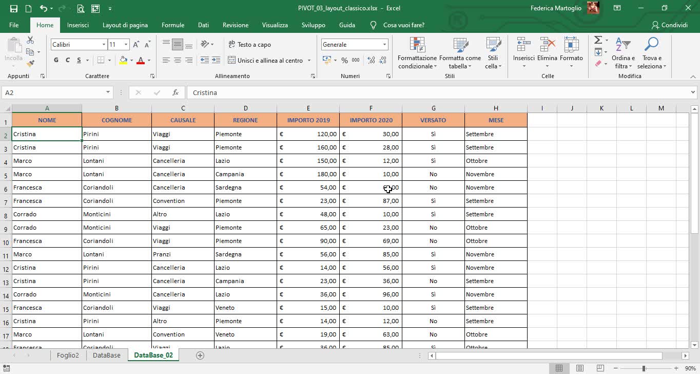 Corso Excel pivot parte 3